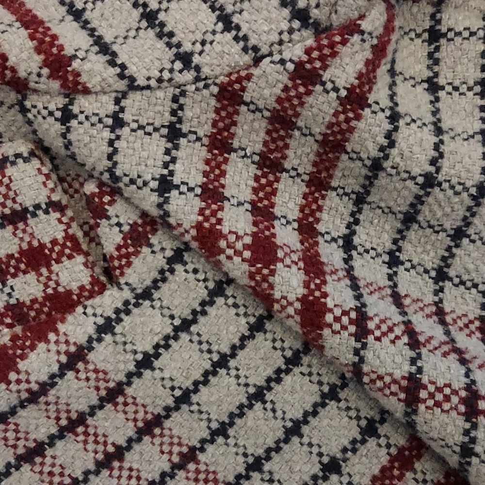 Plaid Lined Peacoat - Picture 4 of 9